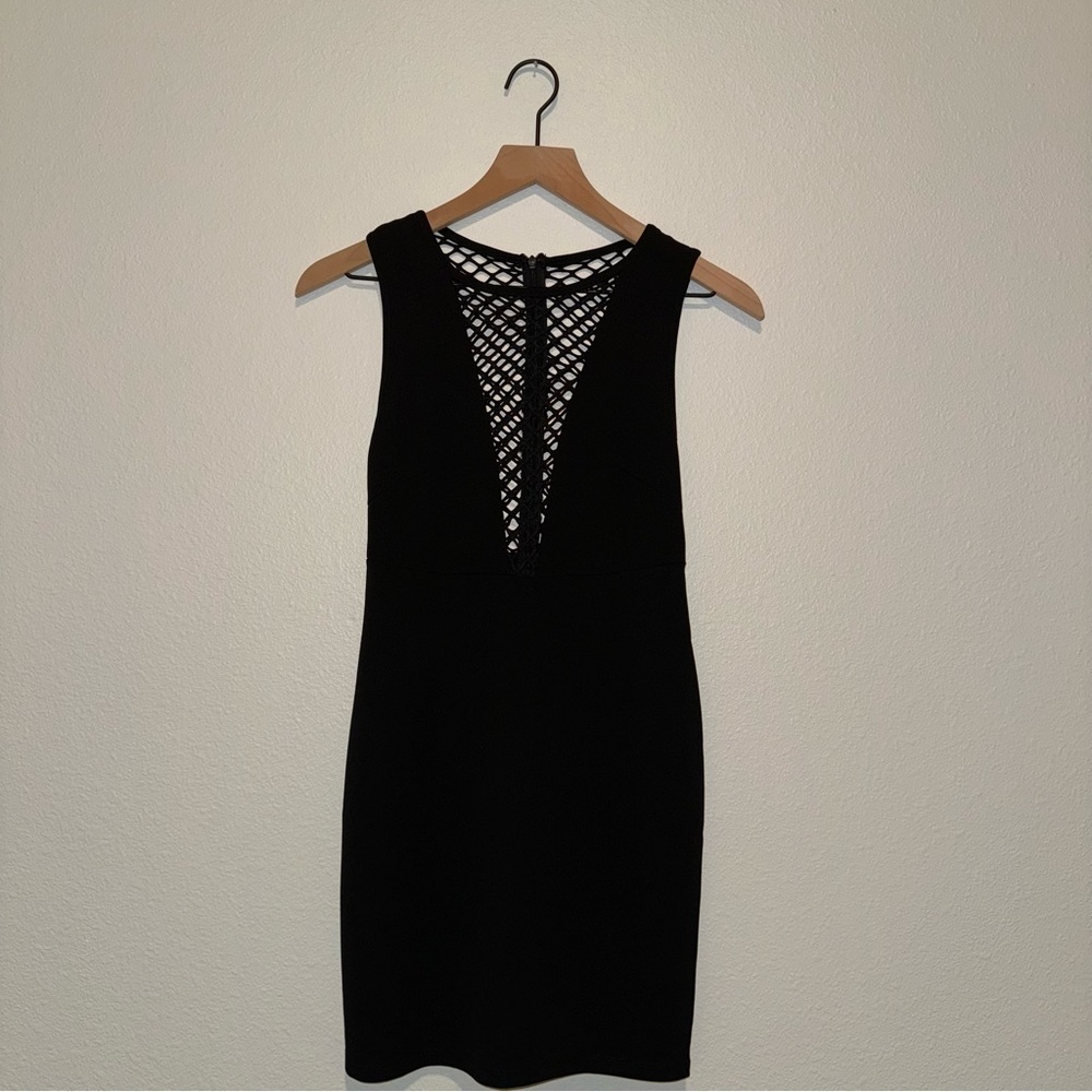 SEEK Black Cocktail Mini Dress